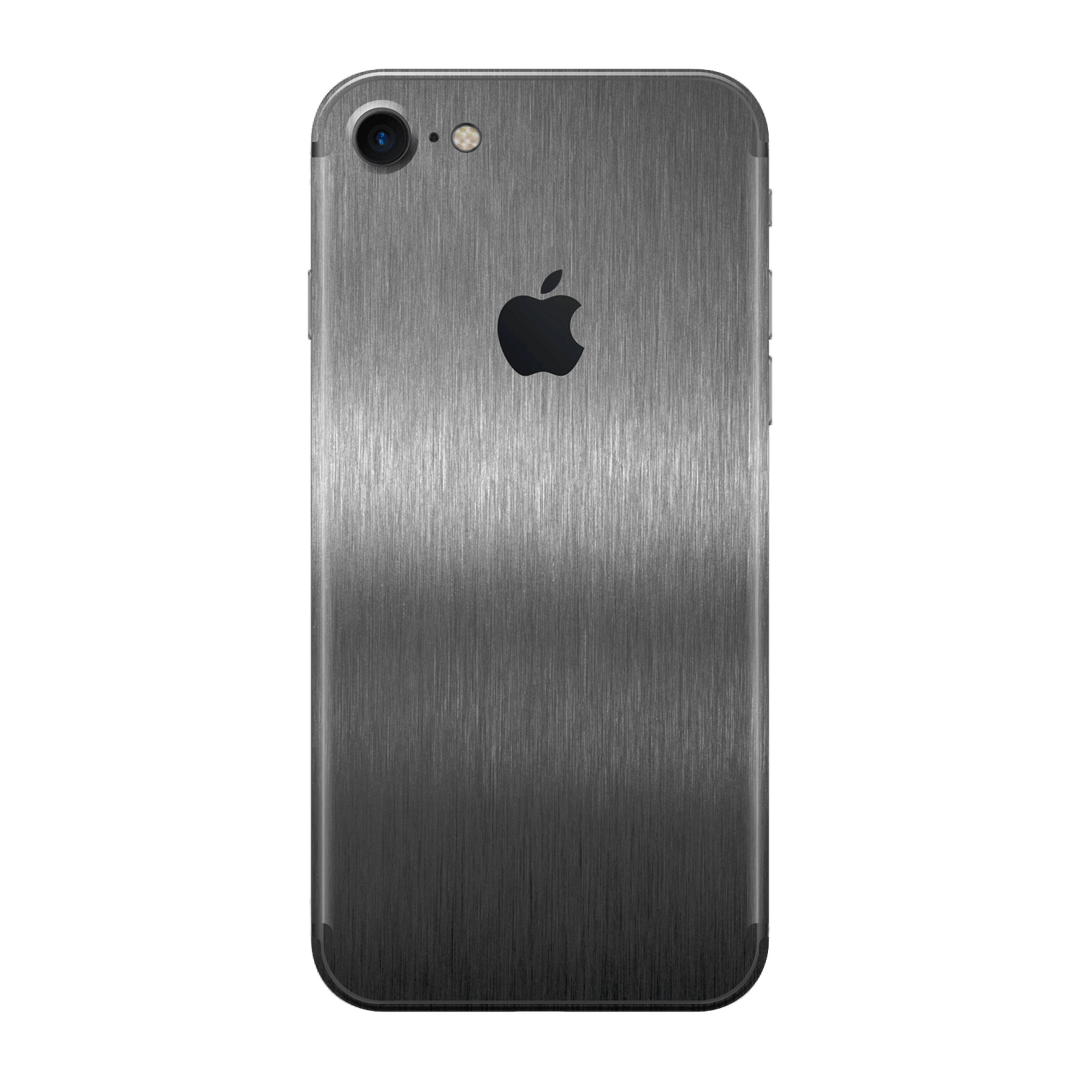 iPhone 8 Brushed Metal Titanium Metallic Skin Wrap Sticker Decal Cover Protector by EasySkinz | EasySkinz.com