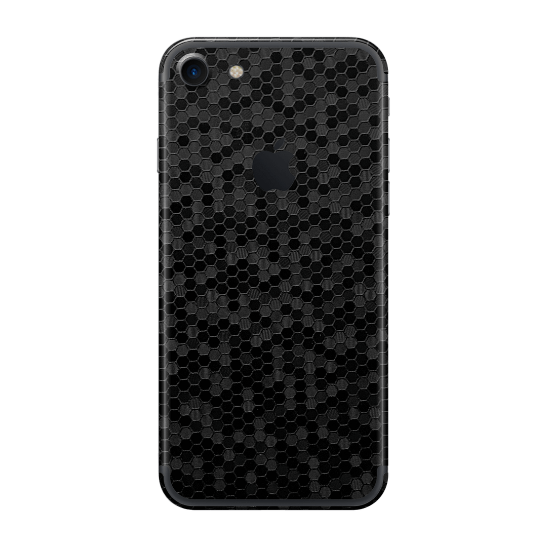 iPhone 7 Luxuria Black Honeycomb 3D Textured Skin Wrap Sticker Decal Cover Protector by EasySkinz | EasySkinz.com